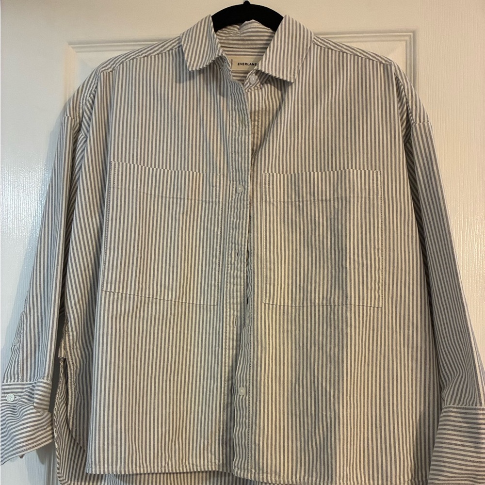 Everlane Women’s Striped Button Down Shirt